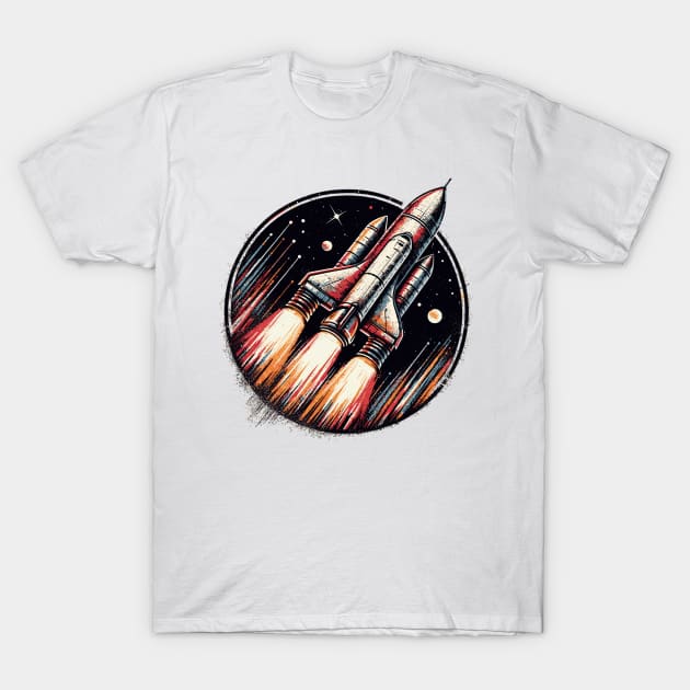 Rocket T-Shirt by Vehicles-Art